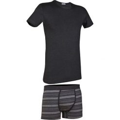 Męski komplet: T-shirt i bokserki Primal 166BA. Czarne bokserki męskie marki Astratex, m, z bawełny, z klasycznym kołnierzykiem. Za 39,19 zł.