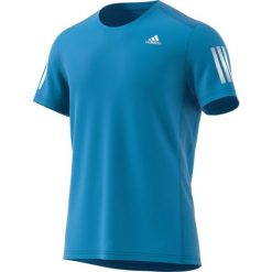 Koszulka adidas Own the Run Tee M Błękitna. Niebieskie koszulki męskie Adidas, m, bez wzorów, bez kołnierzyka, z krótkim rękawem, krótkie, do biegania, climacool (adidas). Za 99,99 zł.