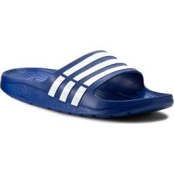 Klapki adidas - Duramo Slide G14309 Trublue/Wht/Trublu. Niebieskie chodaki męskie Adidas, z tworzywa sztucznego. Za 79,95 zł.