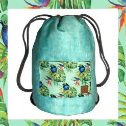 Plecaki męskie: BLUE BIRDS & LIGHT BLUE dwustronny plecak SACK