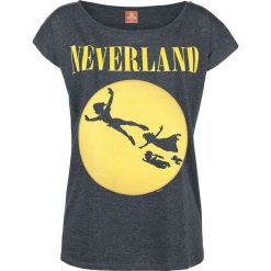 Piotruś Pan Neverland Seattle Koszulka damska odcienie ciemnoszarego. Szare bluzki damskie marki Piotruś Pan, xl, z nadrukiem, z dekoltem w łódkę. Za 99,90 zł.