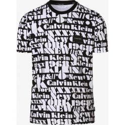 Calvin Klein - T-shirt męski, czarny. Czarne t-shirty męskie Calvin Klein, s, z napisami, bez kołnierzyka. Za 269,95 zł.