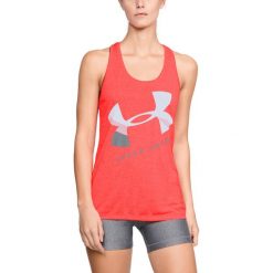 Bluzki damskie: Under Armour Koszulka damska Tech Graphic Twist Tank pomarańczowa r. S (1309896-819)