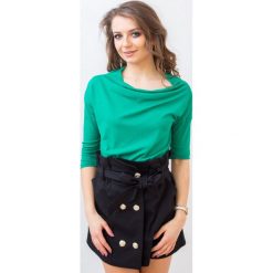 Bluzka Alana green - UNI. Zielone bluzki damskie Fanaberia.com, bez wzorów, bez kołnierzyka, bez rękawów. Za 79,00 zł.