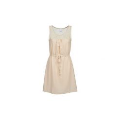 Sukienki krótkie Vero Moda ZANA. Brązowe sukienki mini Vero Moda, l, z krótkim rękawem. Za 143,20 zł.