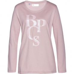 Bluza dresowa bonprix matowy jasnoróżowy. Różowe bluzy damskie bonprix, z dresówki, bez kaptura. Za 27,99 zł.
