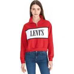 Levi's Bluza Czerwony. Czerwone bluzy damskie Levi's®, s, z nadrukiem, z bawełny, bez rękawów, bez kaptura. Za 326,95 zł.