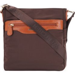 Torba 29-4L-005-4. Brązowe listonoszki damskie marki Wittchen, w paski, z materiału. Za 159,00 zł.