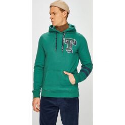 Tommy Jeans - Bluza. Zielone bluzy męskie rozpinane marki Tommy Jeans, l, z nadrukiem, z bawełny, z kapturem. Za 399,90 zł.