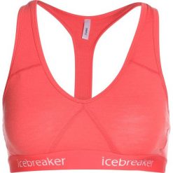 Biustonosze sportowe: Icebreaker SPRITE RACERBACK BRA Biustonosz sportowy poppy red