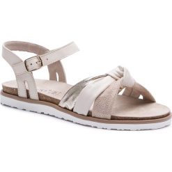 Sandały LASOCKI - ARC-MARINA-09 Beżowy. Brązowe klapki damskie Lasocki, bez wzorów, ze skóry, bez obcasa. Za 129,99 zł.