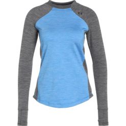 Under Armour REACTOR Koszulka sportowa mako blue light heather. Niebieskie topy sportowe damskie marki Under Armour, l, z elastanu. W wyprzedaży za 215,20 zł.