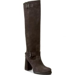 Buty zimowe damskie: Kozaki QUAZI – 105QU Szary