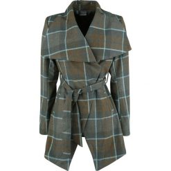 Odzież damska: Outlander Mackenzie Tartan Belted Wrap Coat Płaszcz damski wielokolorowy