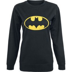 Batman Vintage Logo Sweter damski czarny. Czarne bluzy damskie z nadrukiem marki Batman, s. Za 121,90 zł.