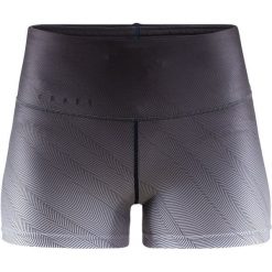 Craft Spodenki Damskie Charge Hot Czarny Z Nadrukiem S. Czarne spodenki sportowe damskie marki Craft, s, z nadrukiem, sportowe, krótkie, na fitness i siłownię. Za 169,00 zł.