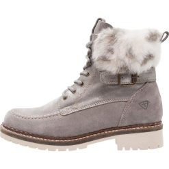 Tamaris Botki sznurowane grey. Szare buty zimowe damskie marki Peter Kaiser, z materiału. W wyprzedaży za 284,25 zł.