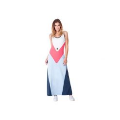 Pavo Maxi Dress (Pastel). Różowe sukienki damskie marki OKUAKU, xs, bez wzorów, z bawełny, bez kołnierzyka, bez rękawów, maxi, rozkloszowane. Za 229,00 zł.