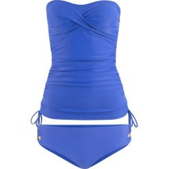 Tankini bonprix błękit królewski. Niebieskie stroje kąpielowe damskie bonprix, bez wzorów. Za 89,99 zł.