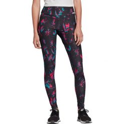 Adidas Allover Print Tech Leggings GC8758 leginsy damskie czarne 34. Czarne legginsy sportowe damskie Adidas, bez wzorów, z elastanu, do biegania. W wyprzedaży za 129,99 zł.