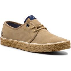 Espadryle PEPE JEANS - Sailor Suede PMS10249 Sand 847. Brązowe espadryle męskie Pepe Jeans, na co dzień, bez wzorów, z jeansu, eleganckie, bez zapięcia. W wyprzedaży za 239,00 zł.