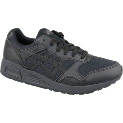 Asics Lyte-Trainer 1201A009-001 buty sneakers, buty sportowe męskie czarne 47. Czarne buty sportowe męskie Asics lifestyle, ze skóry, bez zapięcia. W wyprzedaży za 269,99 zł.