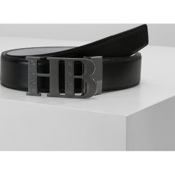 BOSS ATHLEISURE BALWINNO Pasek black. Czarne paski męskie marki BOSS Athleisure, w paski, ze skóry, casualowe. Za 379,00 zł.
