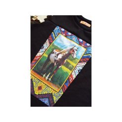 Długa bluza MUSTANG. Czarne bluzy damskie Missspark, na lato, s, z haftami, z bawełny, długie. Za 359,00 zł.