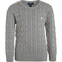 Polo Ralph Lauren CABLE Sweter light pastel grey. Szare swetry dziewczęce Polo Ralph Lauren, z bawełny, polo. W wyprzedaży za 271,20 zł.