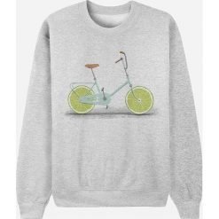 Bluza "Acid" w kolorze jasnoszarym. Szare bluzy damskie Wooop, s, bez wzorów, bez rękawów, bez kaptura. W wyprzedaży za 87,95 zł.