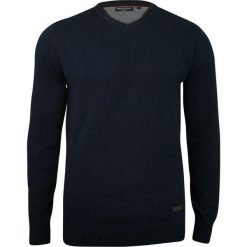 Ciemny Granatowy Elegancki Sweter Męski w Serek (V-neck) -BRAVE SOUL- 100% Bawełna, Cienki SWBRSAW18EUROPIUMdknavy. Niebieskie swetry męskie Brave Soul, m, bez wzorów, z bawełny, eleganckie, z dekoltem w serek, bez kaptura. Za 79,00 zł.