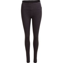 Legginsy damskie LEG600 - ciemny szary melanż - Outhorn. Szare spodnie damskie Outhorn, z bawełny. W wyprzedaży za 29,99 zł.