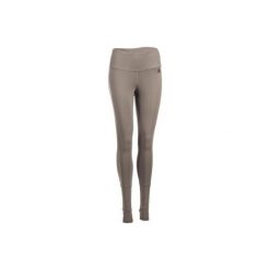Legginsy slim Gym & Pilates Douaria 500 damskie. Brązowe legginsy damskie Adidas, xs, bez wzorów, z elastanu. Za 169,99 zł.