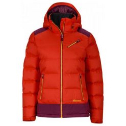 Marmot Wm's Sling Shot Jacket Poppy/Magenta M. Czerwone kurtki sportowe damskie marki Marmot, m, z puchu. W wyprzedaży za 949,00 zł.