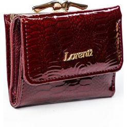 LORENTI oryginalny portfel damski skóra naturalna. Czerwone portfele damskie LORENTI, ze skóry. Za 49,00 zł.