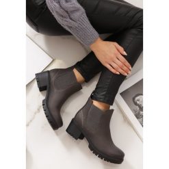 Szare Botki Sweet Chocolate. Szare botki damskie Renee, bez obcasa, na obcasie, bez zapięcia. Za 119,99 zł.
