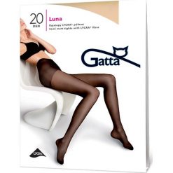 Gatta - Rajstopy Luna Semi Matt 20 den. Szare pończochy damskie marki Gatta. Za 12,90 zł.