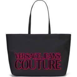 Versace Jeans Couture Torebka Czarny. Czarne torebki klasyczne damskie Versace Jeans Couture, bez wzorów, z jeansu, bez dodatków. Za 564,95 zł.