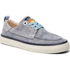 Mokasyny SCOTCH & SODA - Menton 18833520 Blue Fog S66. Niebieskie mokasyny męskie Scotch & Soda, ze skóry. Za 439,00 zł.