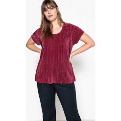 T-shirty damskie: T-shirt plisowany z krótkim rękawem