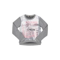 Dirkje Bluza Dziewczęca W Kropki 116 Szary. Szare bluzy dziewczęce marki Dirkje, z napisami. Za 95,00 zł.