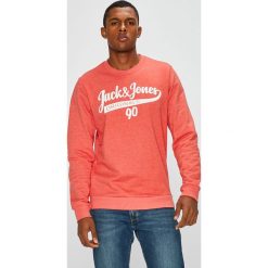 Jack & Jones - Bluza. Różowe bejsbolówki męskie Jack & Jones, l, z nadrukiem, z bawełny, bez kaptura. W wyprzedaży za 79,90 zł.