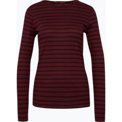 BOSS Casual - Damska koszulka z długim rękawem - Tafi, czerwony. Czerwone t-shirty damskie marki BOSS Casual, xl, w prążki, casualowe. Za 329,95 zł.