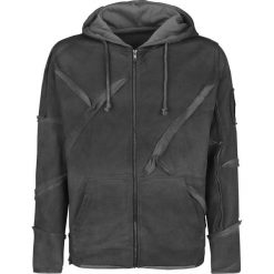 Rock Rebel by EMP Mask Of Sanity Bluza z kapturem rozpinana szary. Szare bluzy męskie rozpinane marki Rock Rebel by EMP, l, z kapturem. Za 184,90 zł.