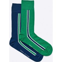 Tommy Hilfiger - Skarpety (2-pack). Zielone skarpetki męskie TOMMY HILFIGER, z bawełny. W wyprzedaży za 34,90 zł.