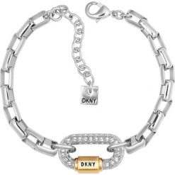 Dkny - Bransoletka. Szare bransoletki damskie DKNY, z kryształem, metalowe. Za 549,90 zł.