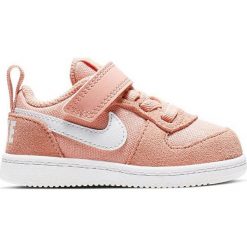 Buty Nike Court Borough Low PE (TDV) (CD8515-600). Pomarańczowe buty dziewczęce sportowe Nike, na wiosnę, bez wzorów, ze skóry, bez zapięcia, nike court. Za 129,99 zł.