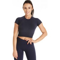 GymHero T-shirt NAVY-DEEP NAVY-DEEP. Niebieskie t-shirty damskie Gym Hero, m, bez wzorów, z elastanu, bez kołnierzyka. W wyprzedaży za 129,99 zł.