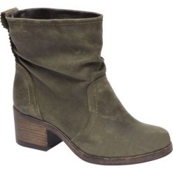 Botki damskie: botki damskie 5th Avenue zielone