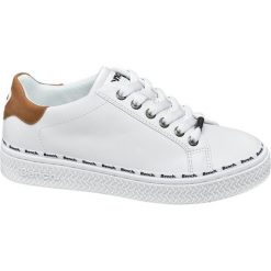 Sneakersy damskie Bench białe. Białe sneakersy damskie Bench, z materiału. Za 139,90 zł.